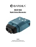 Barska NVX100 User Manual preview