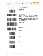 Preview for 8 page of Bartec Keyboard Wedge Instruction Manual