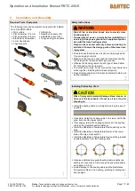 Предварительный просмотр 19 страницы Bartec PBTC-200-E Operation And Installation Manual