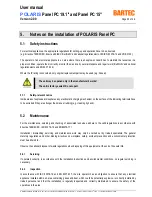 Preview for 22 page of Bartec POLARIS Panel PC 19.1" User Manual