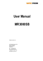 Bartec Syscom MR3000 Series User Manual предпросмотр