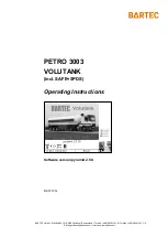 Bartec VOLUTANK Petro 3003 Operating Instructions Manual предпросмотр