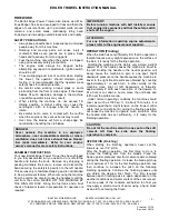 Предварительный просмотр 9 страницы Bartell B424 Owner'S Manual And Parts Book