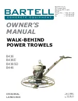 Preview for 1 page of Bartell B430 Owner'S Manual