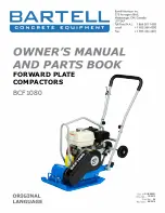 Предварительный просмотр 1 страницы Bartell BCF1080 Owner'S Manual And Parts Book