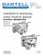 Bartell BG2800 Owner'S Manual And Parts List preview