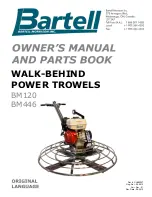 Bartell BM120 Owner'S Manual And Parts Book предпросмотр