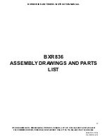 Preview for 15 page of Bartell BXR836 Owner'S Manual And Parts Book