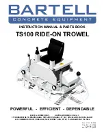 Preview for 1 page of Bartell TS100 Instruction	 Manual & Parts Book