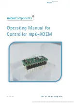 Предварительный просмотр 1 страницы Bartels Mikrotechnik microComponents mp6-XOEM Operating Manual