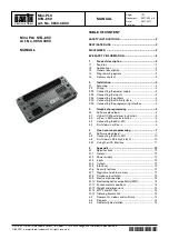 Barth Mini-PLC STG-850 Manual предпросмотр