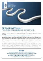 Barthelme AQUALUC C:URVE mini Installation And Operating Instructions Manual предпросмотр