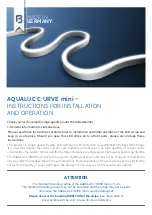 Preview for 7 page of Barthelme AQUALUC C:URVE mini Instructions For Installation And Operation Manual