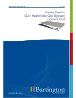 Bartington CU1 Operation Manual preview