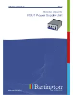 Bartington PSU1 Operation Manual preview