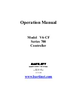 Bartlett 700 Series Operation Manual preview