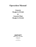 Предварительный просмотр 1 страницы Bartlett Genesis LT3140 Operation Manual