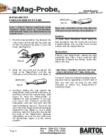 Предварительный просмотр 2 страницы Bartol Mag-Probe Operating Instructions