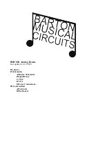 Barton Musical Circuits BMC018.Analog Drum Manual предпросмотр