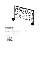 Barton Musical Circuits Chordizer Quick Start Manual предпросмотр