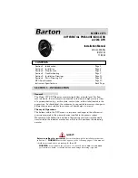 Barton 227C Installation Manual предпросмотр