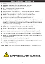 Предварительный просмотр 3 страницы Barton 8000 BTU Owner'S Manual And Safety Instructions