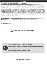 Preview for 6 page of Barton 93904 Owner'S Manual And Safety Instructions