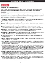 Preview for 2 page of Barton 96113 Owner'S Manual And Safety Instructions