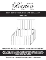 Barton 97042 Owner'S Manual And Safety Instructions preview