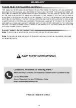 Preview for 17 page of Barton 99911 Owner'S Manual And Safety Instructions