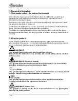 Предварительный просмотр 15 страницы Bartscher 100.054 Instruction Manual