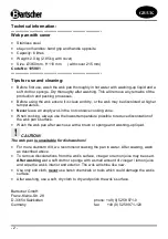 Предварительный просмотр 2 страницы Bartscher 105981 Instruction Manual
