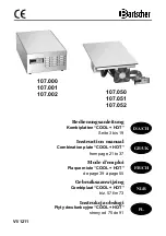 Bartscher 107.000 Instruction Manual preview