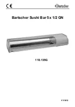 Preview for 1 page of Bartscher 110.135G Instruction Manual