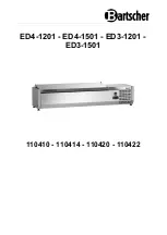 Bartscher 110410 Manual preview