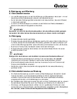Предварительный просмотр 15 страницы Bartscher 135.001 Instruction Manual