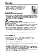 Предварительный просмотр 11 страницы Bartscher 135105 Instruction Manual