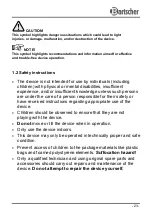 Preview for 4 page of Bartscher 1400T1S2 Manual