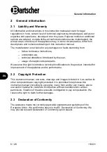 Предварительный просмотр 8 страницы Bartscher 1500/17 Original Instruction Manual