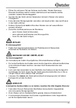 Preview for 6 page of Bartscher 150310 Instruction Manual