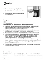 Preview for 4 page of Bartscher 150982 Instruction Manual