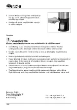 Предварительный просмотр 30 страницы Bartscher 150982 Instruction Manual