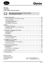 Preview for 2 page of Bartscher 1509851 Instruction Manual