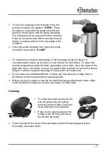 Preview for 11 page of Bartscher 190135 Instruction Manual