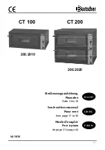 Preview for 1 page of Bartscher 200.2010 Instruction Manual