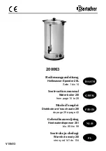 Bartscher 200063 Instruction Manual preview