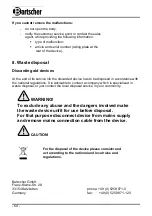 Preview for 33 page of Bartscher 21170D Manual