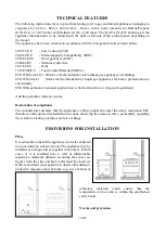 Предварительный просмотр 5 страницы Bartscher 2856031 Instructions For Installation, Use And Maintenance Manual