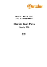 Preview for 1 page of Bartscher 286613 Instructions For Installation, Use And Maintenance Manual