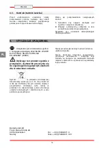 Preview for 114 page of Bartscher 296215 Installation, Operating And Maintenance Instructions